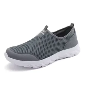 Lightweight Men Casual Shoes Breathable Slip on Male Casual Sneakers Anti-slip Men's Flats Outdoor Walking Shoes Size 47
