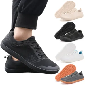 Minimalist Barefoot Shoes Cross Trainer Shoes Non Slip Wide Toe Walking Shoes Lightweight Tennis Shoes for Hiking Climbing