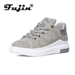 Koznoy Brand 2024 Autumn Women Shoes Sneakers Soft Comfortable Casual Shoes Fashion Lady Flats Female Shoes For Women PU