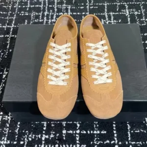 Casual Shoes For Woman Cow Suede Round-Toe Lace-Up Sewing Tennis Shoes Comfortable Sneakers Shoes Mules Oxfords Bota Feminina