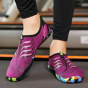 Barefoot Pickleball Shoes Grounded Footwear For Women Wide Water Hiking Shoes Round Head Comfort Casual Soft Sole Sneakers